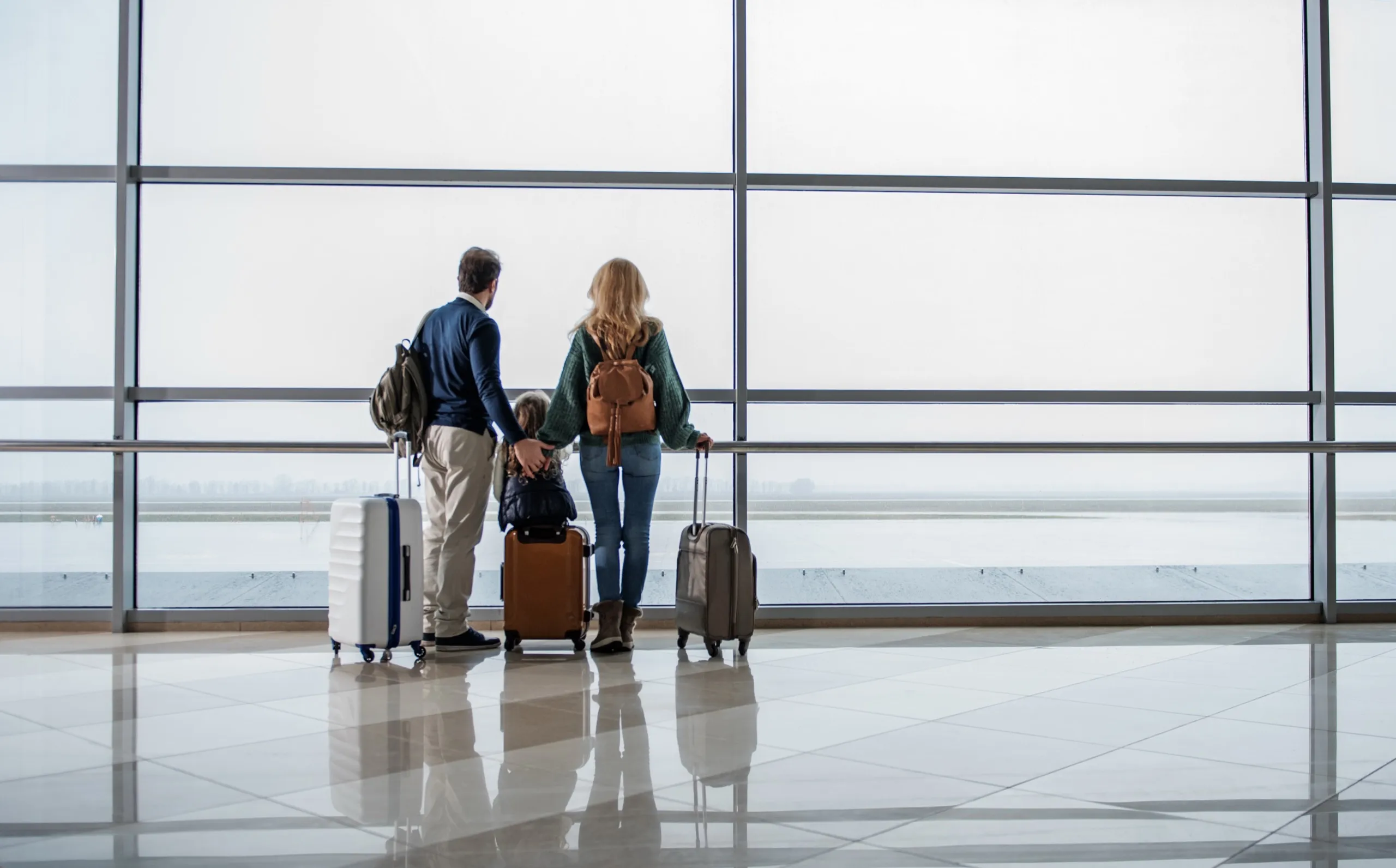Family in Airport